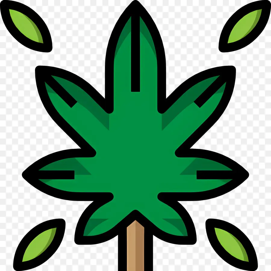 Feuille De Cannabis，Feuille PNG