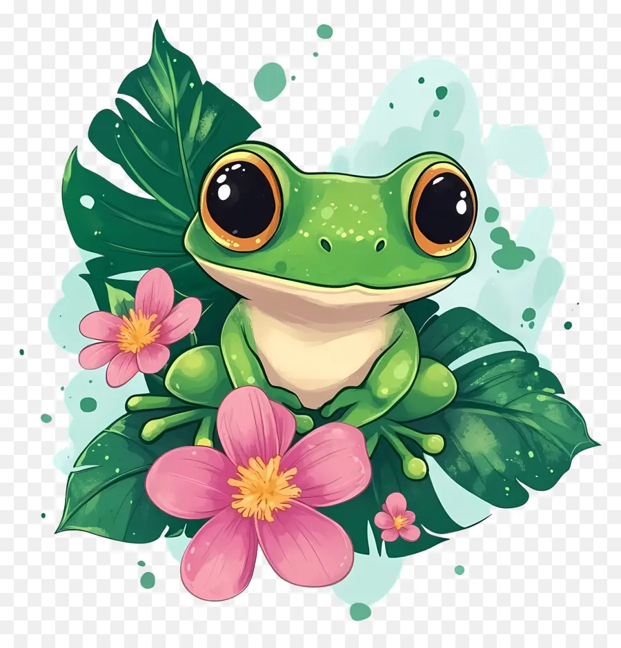 Grenouille Kawaii，Grenouille Mignonne PNG