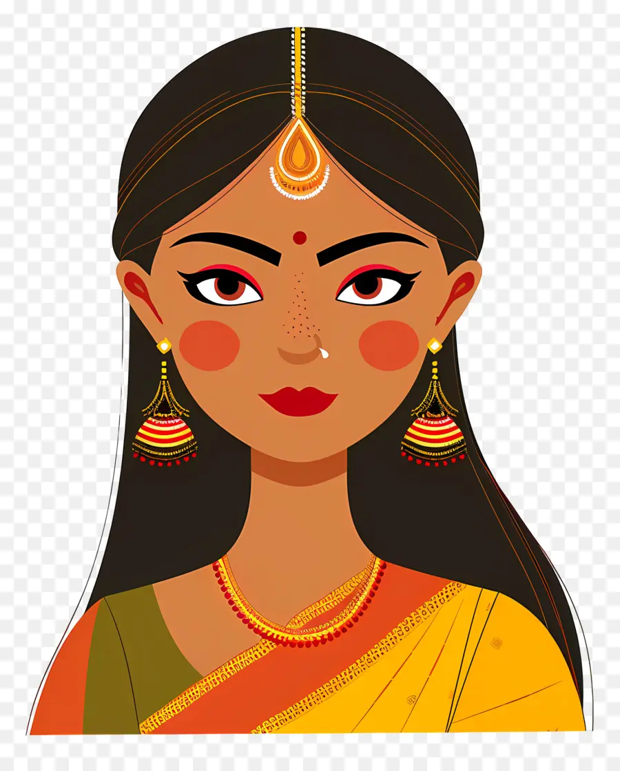 Femme Indienne，Femme Traditionnelle PNG