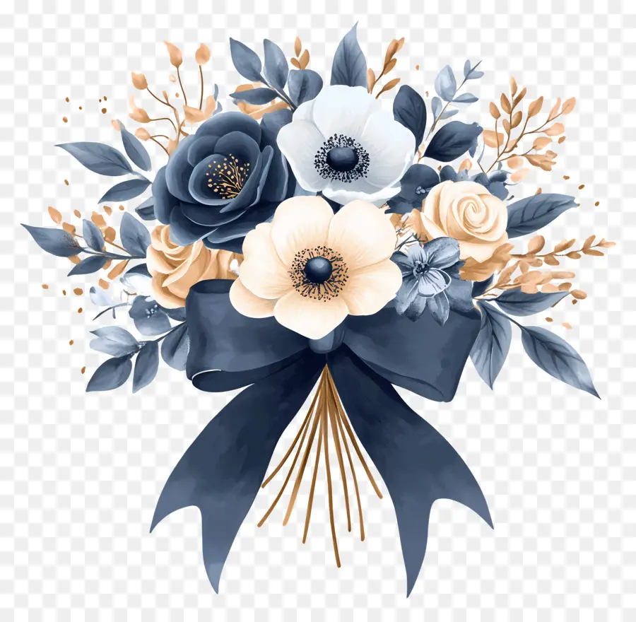 Fleurs D'anniversaire，Bouquet Fleuri PNG