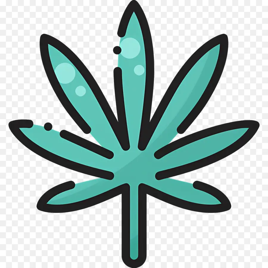 Feuille De Cannabis，Feuille Verte PNG