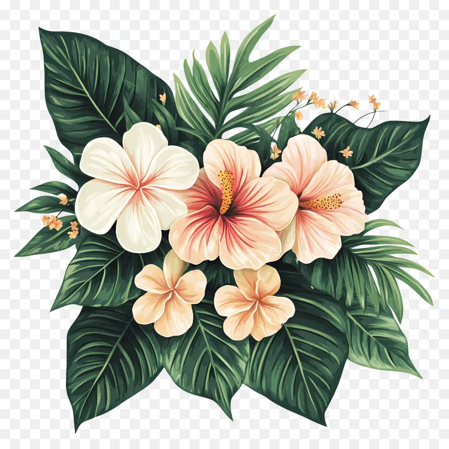 Fleur Tropicale，Plantes Tropicales PNG