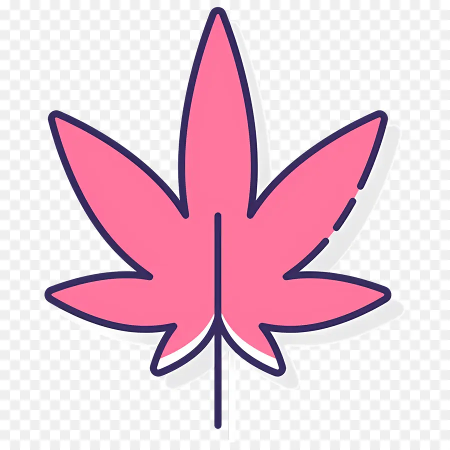 Feuille De Cannabis，Feuille Bleue PNG