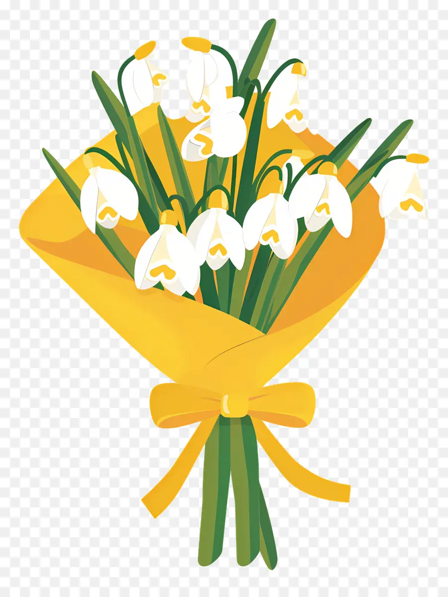 Bouquet De Perce Neige，Bouquet De Fleurs PNG