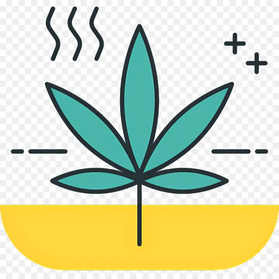 Feuille De Cannabis，Feuille PNG