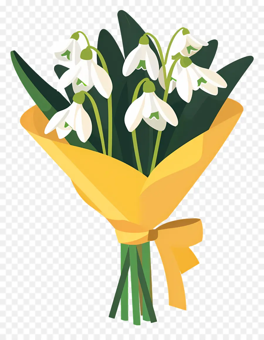 Bouquet De Perce Neige，Bouquet De Fleurs PNG