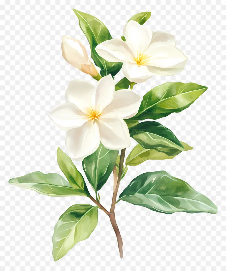 Fleur De Jasmin，Fleurs Blanches PNG