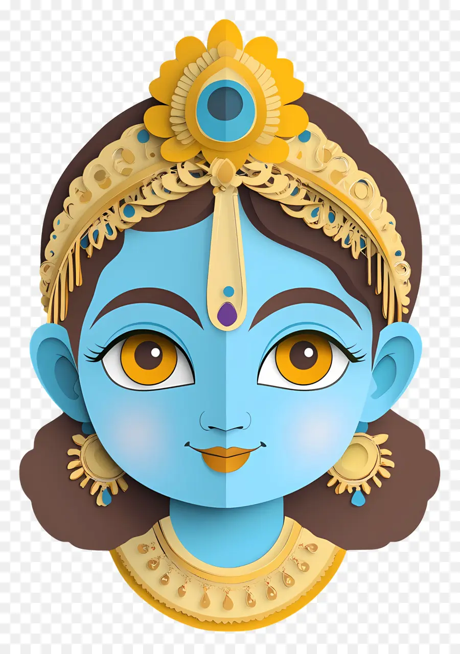 Bébé Krishna，Déesse Bleue PNG