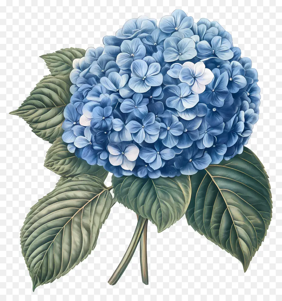 Bouquet D'hortensias，Hortensia Bleu PNG