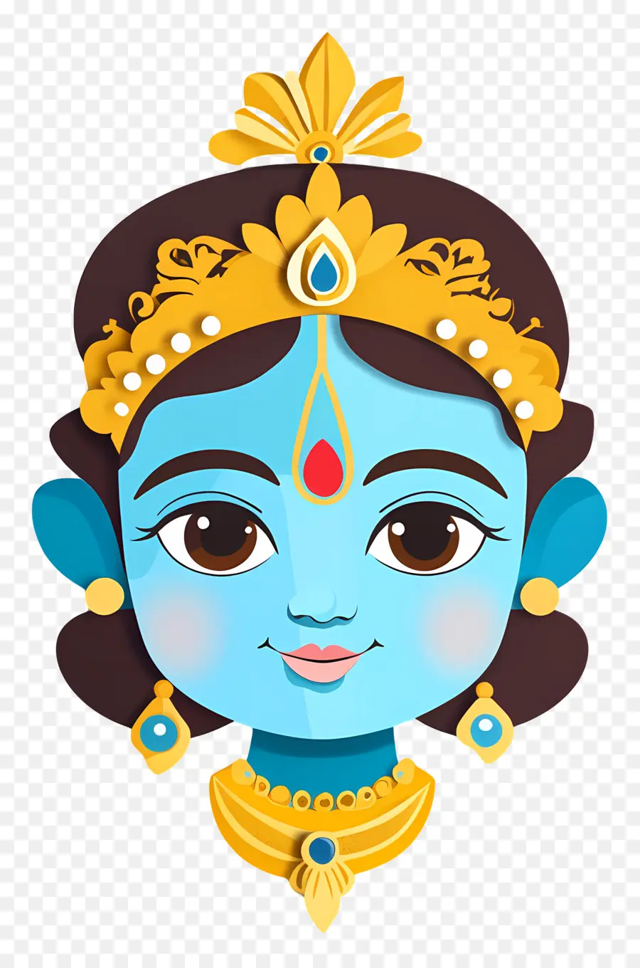 Bébé Krishna，Déesse Bleue PNG