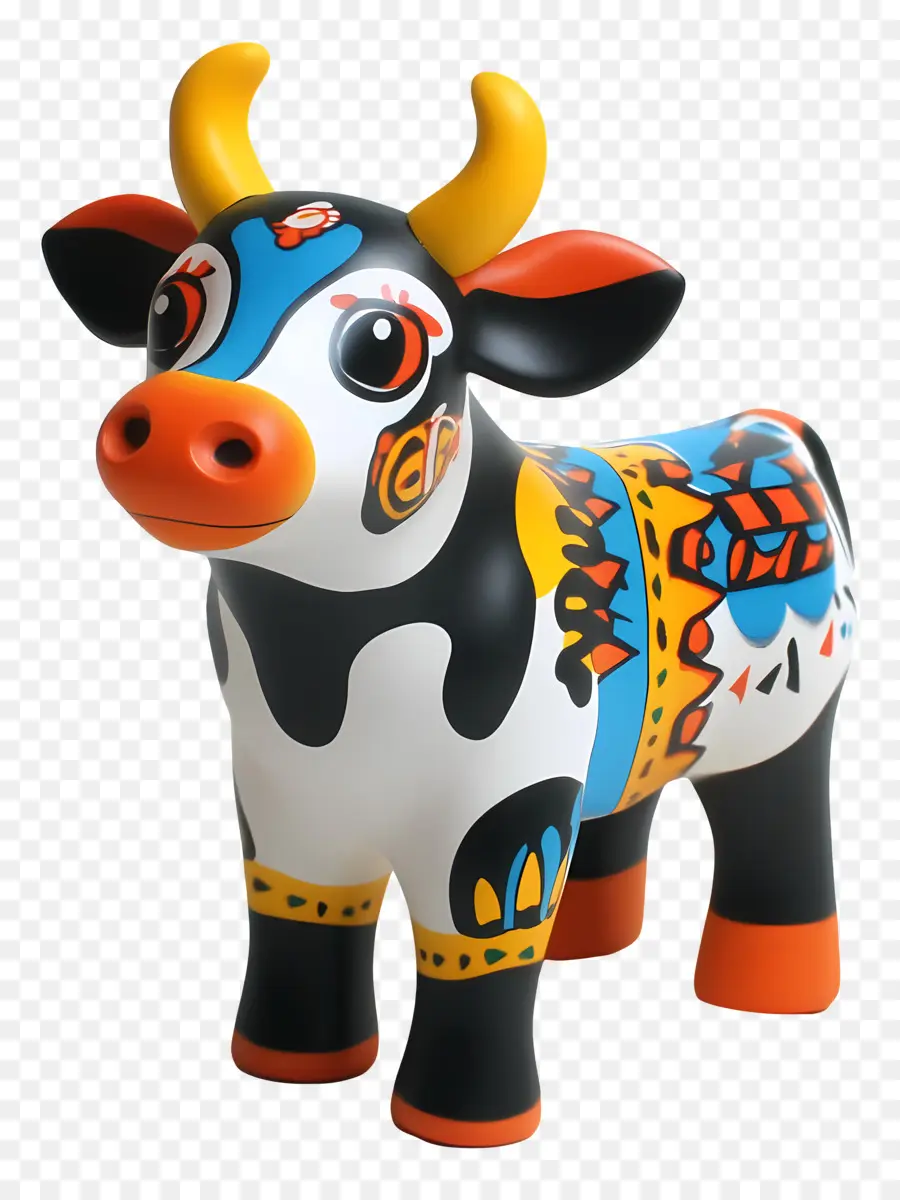 Vache Pongal，Vache Colorée PNG