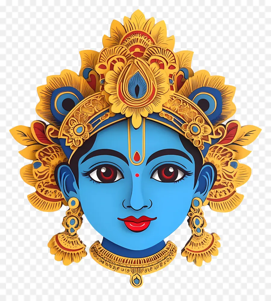 Bébé Krishna，Déesse Bleue PNG