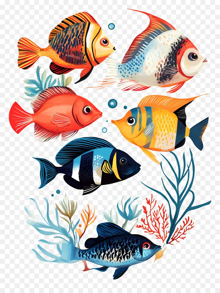 Groupe De Poissons，Poisson PNG