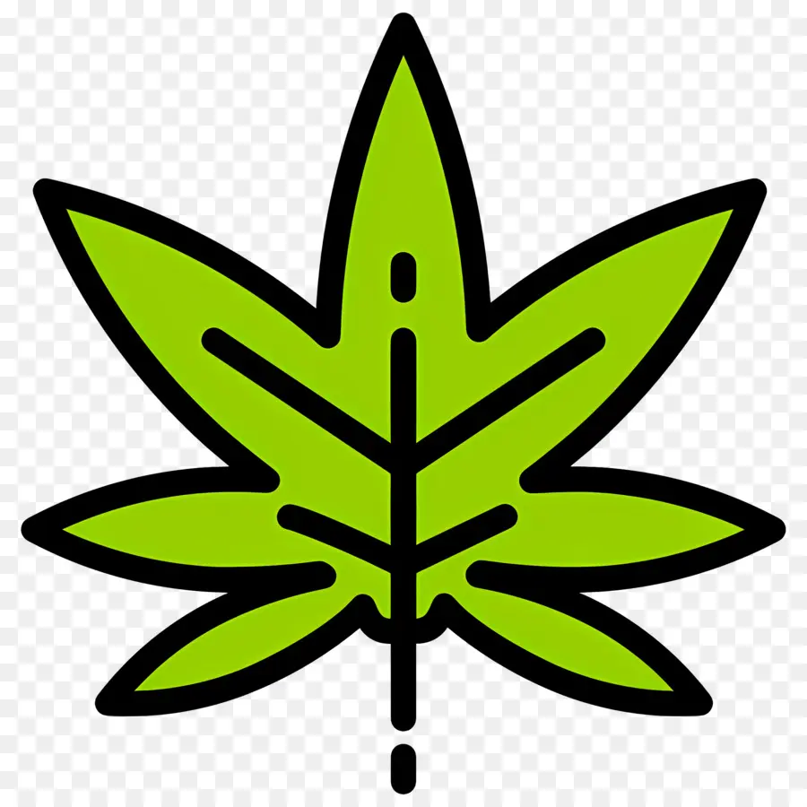 Feuille De Cannabis，Feuille Verte PNG