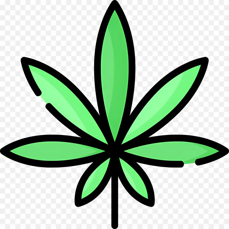 Feuille De Cannabis，Feuille Verte PNG