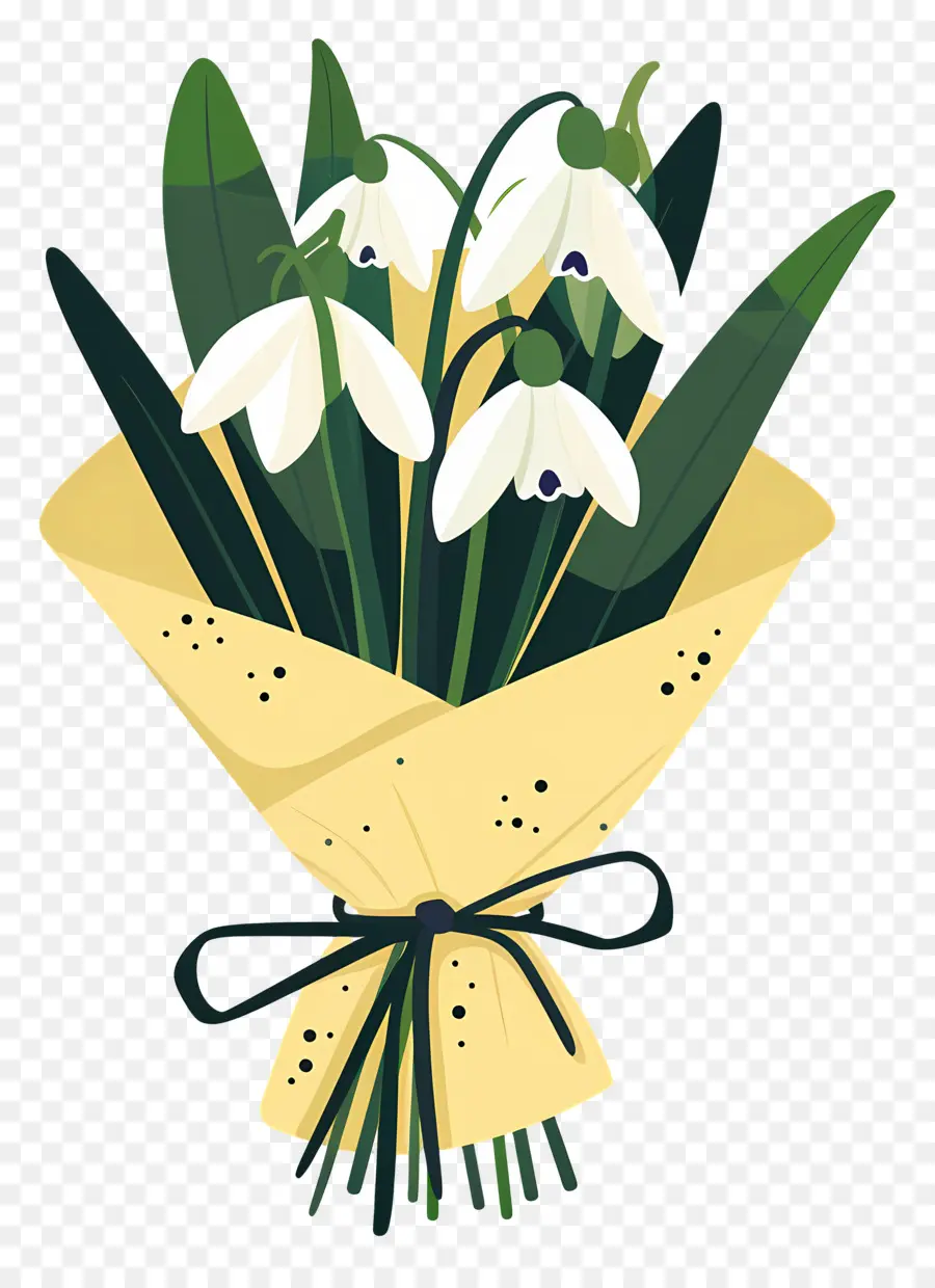 Bouquet De Fleurs Perce Neige，Bouquet De Fleurs PNG