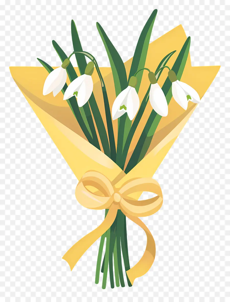 Bouquet De Perce Neige，Bouquet De Fleurs PNG