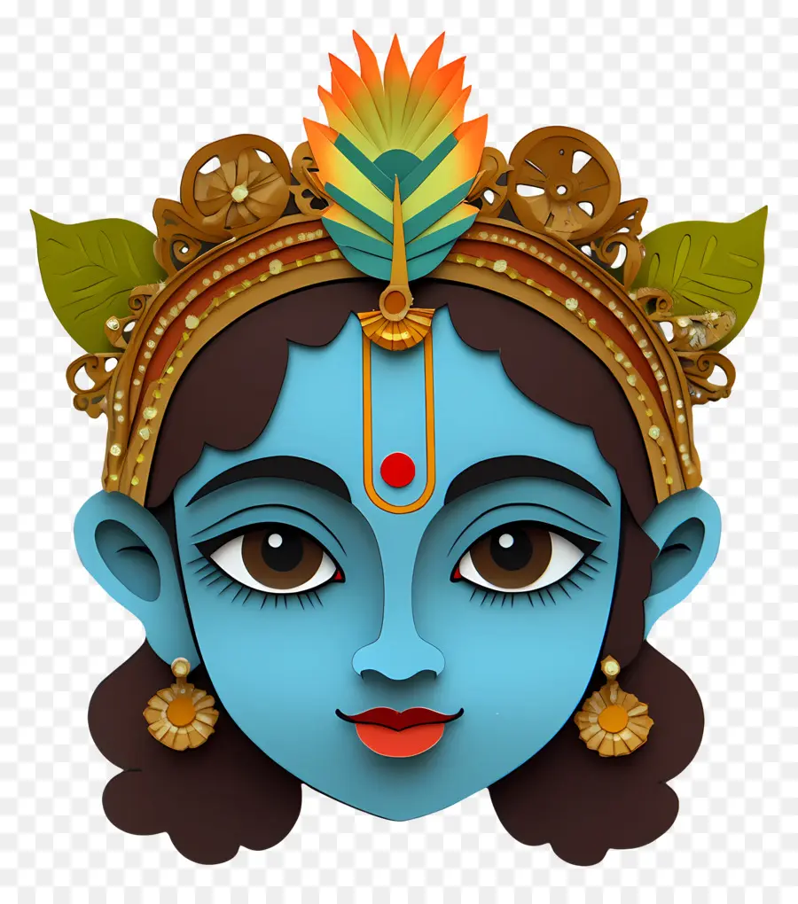 Bébé Krishna，Déesse Bleue PNG