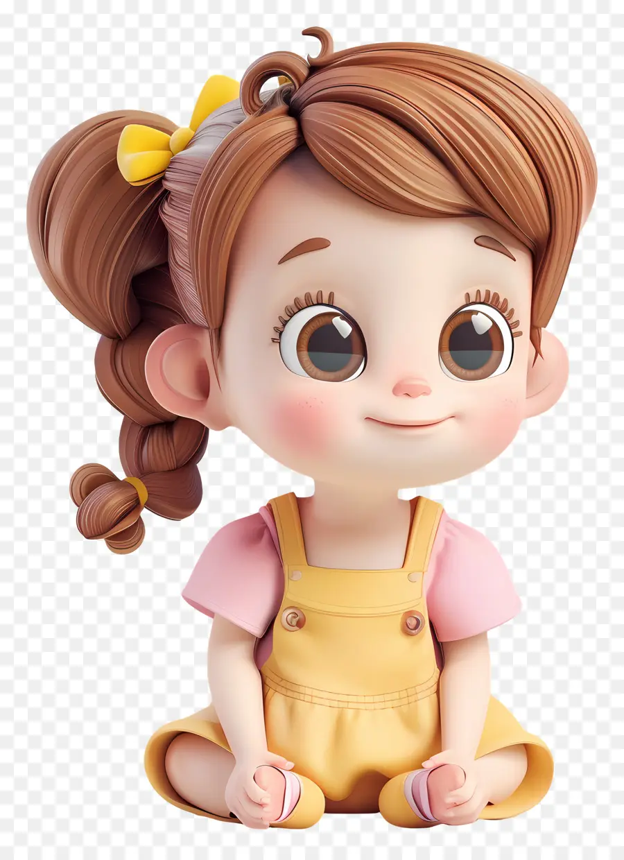 Petite Fille，Personnage De Jolie Fille PNG