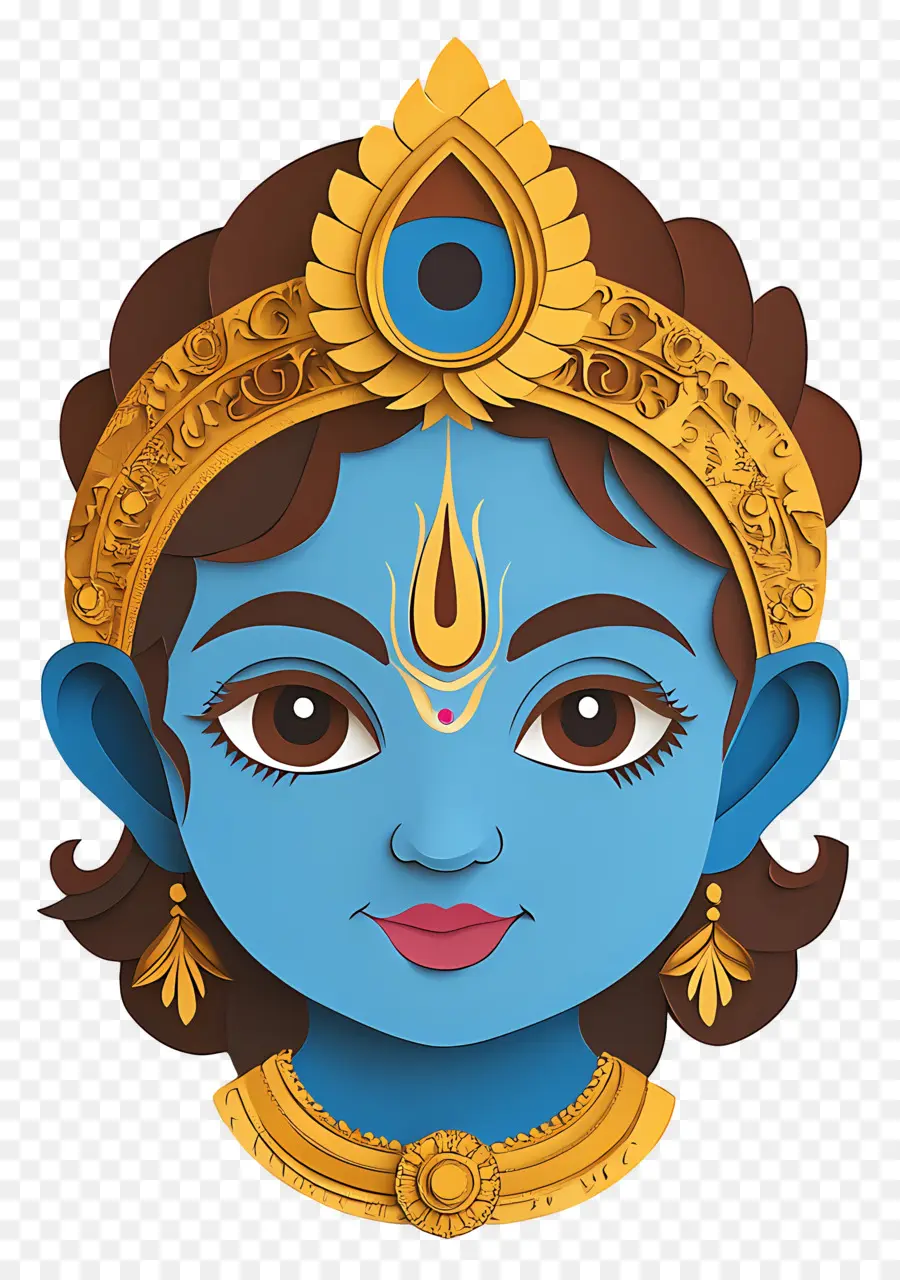 Bébé Krishna，Déesse Bleue PNG