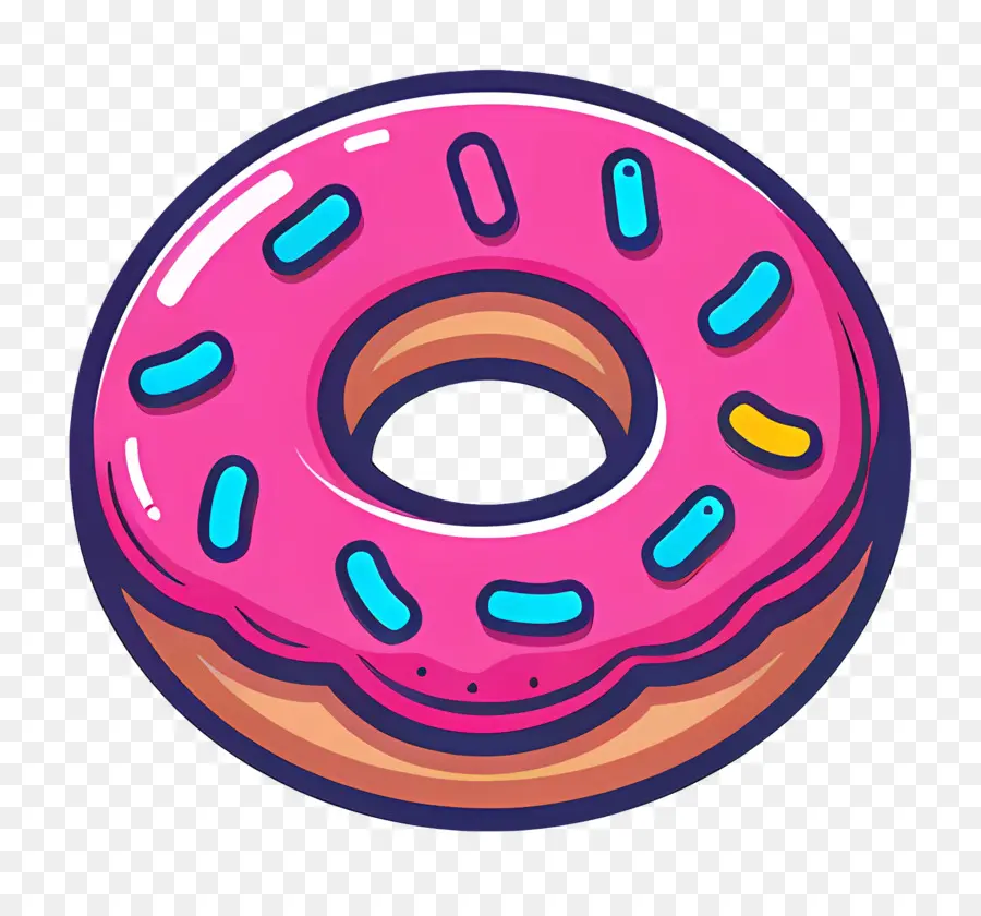 Beignet Animé，Donut PNG