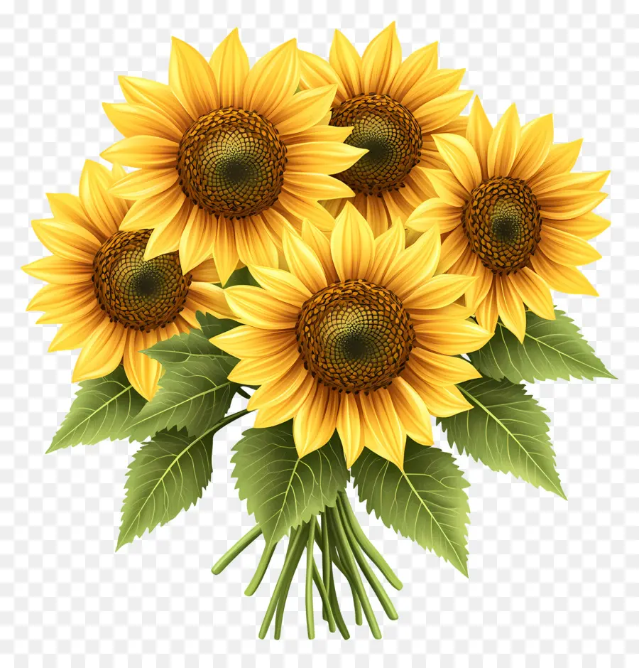 Bouquet De Tournesol，Tournesols PNG