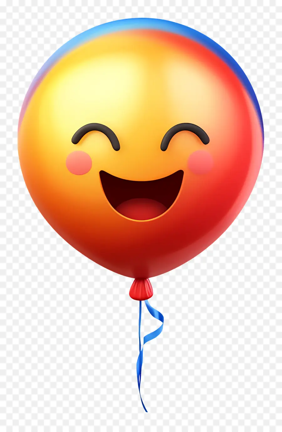 Anniversaire Emoji，Ballon Souriant PNG