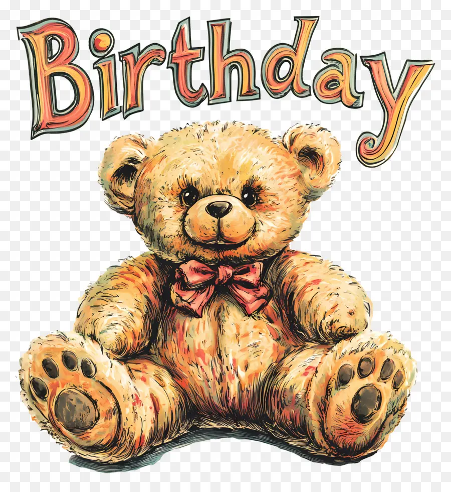 Anniversaire，Ours En Peluche PNG