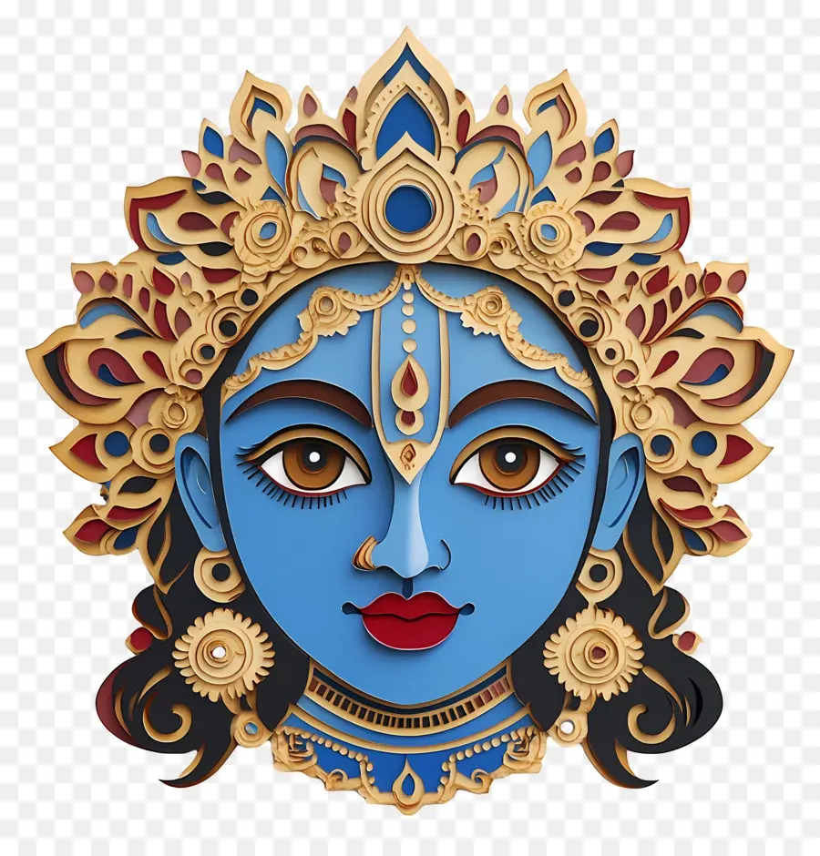 Bébé Krishna，Déesse Bleue PNG