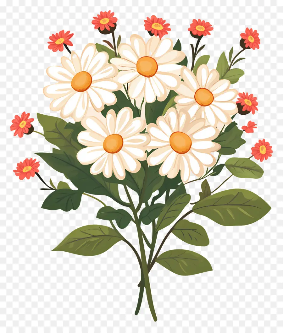 Bouquet De Marguerites，Marguerites PNG