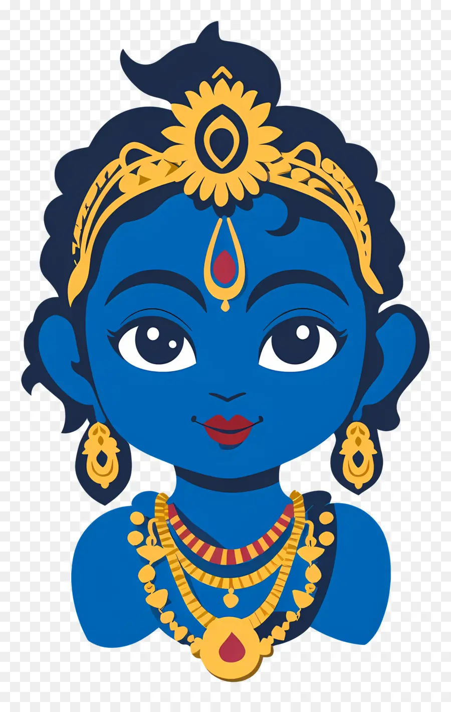 Bébé Krishna，Déesse Bleue PNG