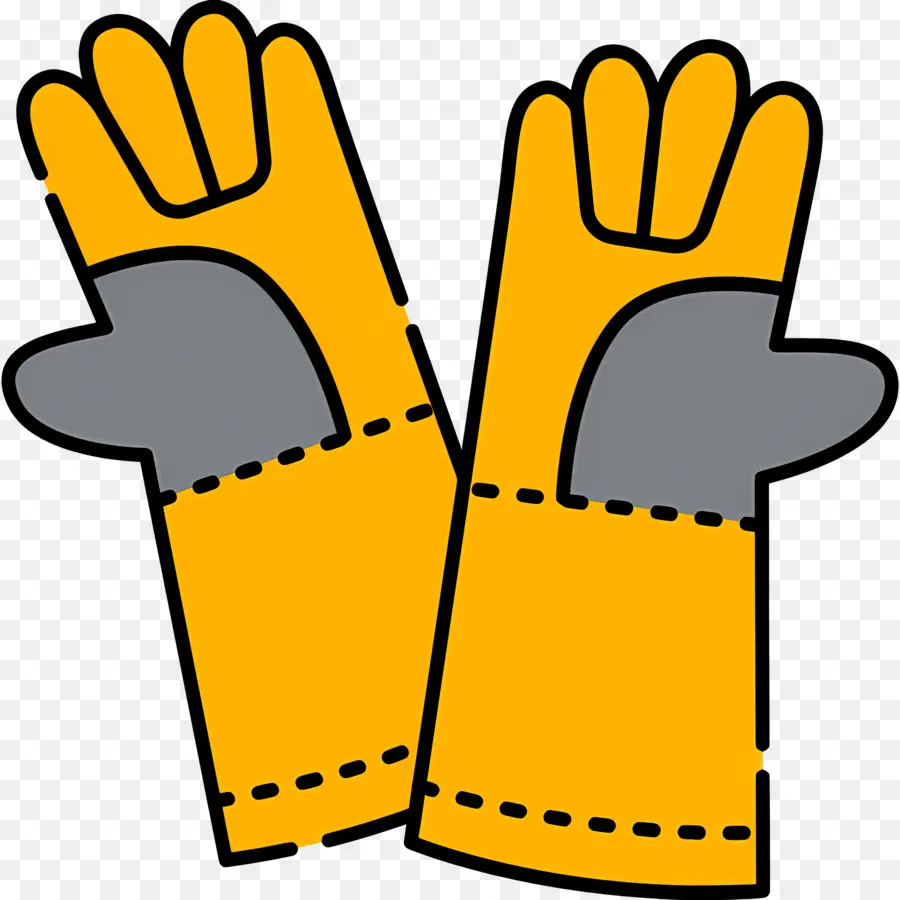 Gants，Gants Jaunes PNG