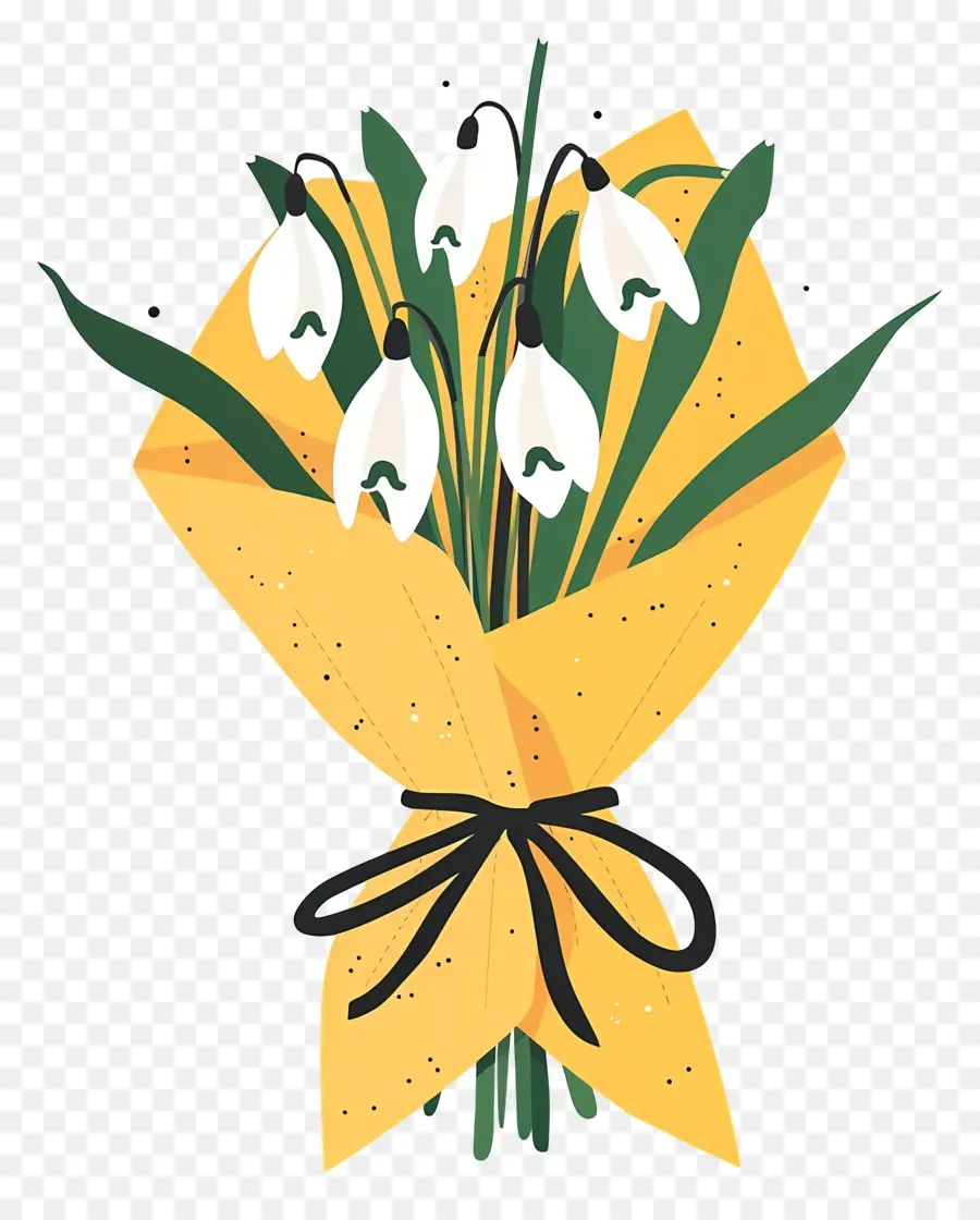 Bouquet De Fleurs Perce Neige，Bouquet De Fleurs PNG