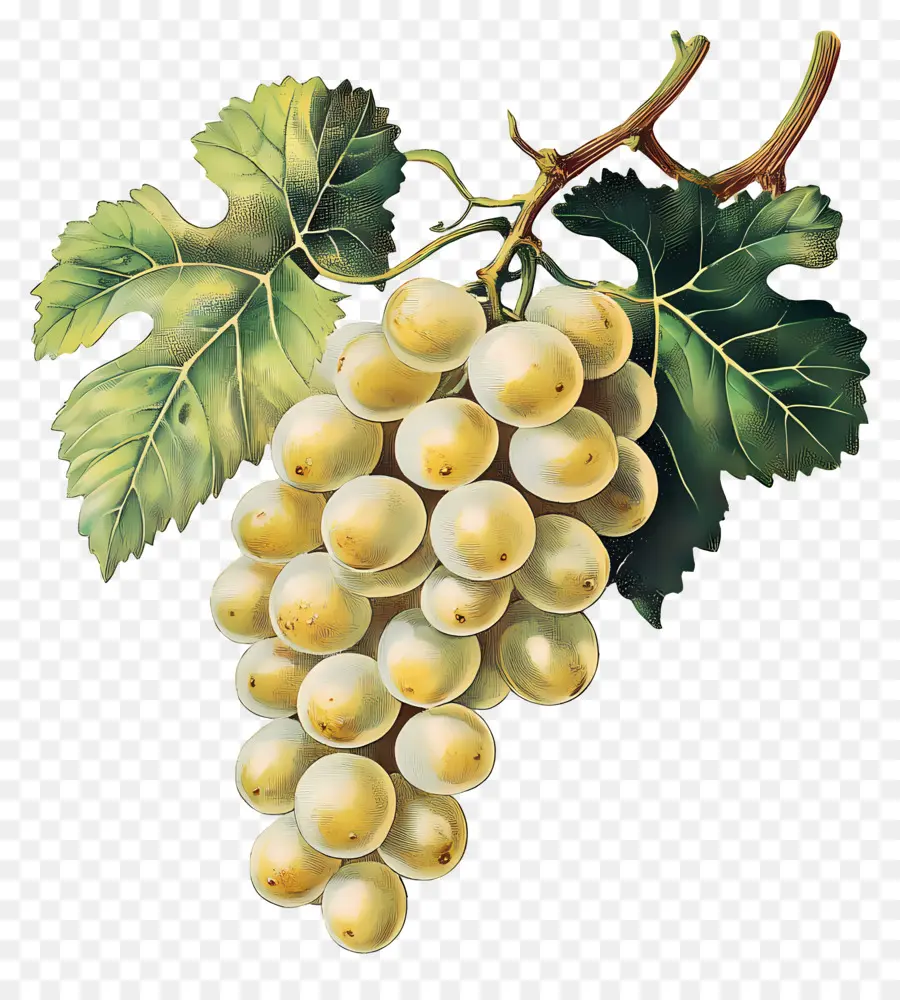 Grappe De Raisin，Raisins Jaunes PNG