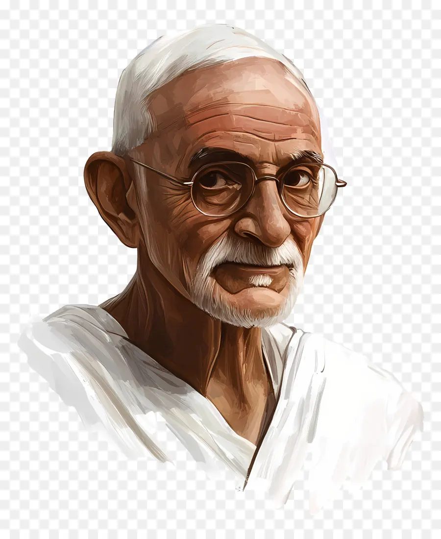 Gandhi，Homme âgé PNG