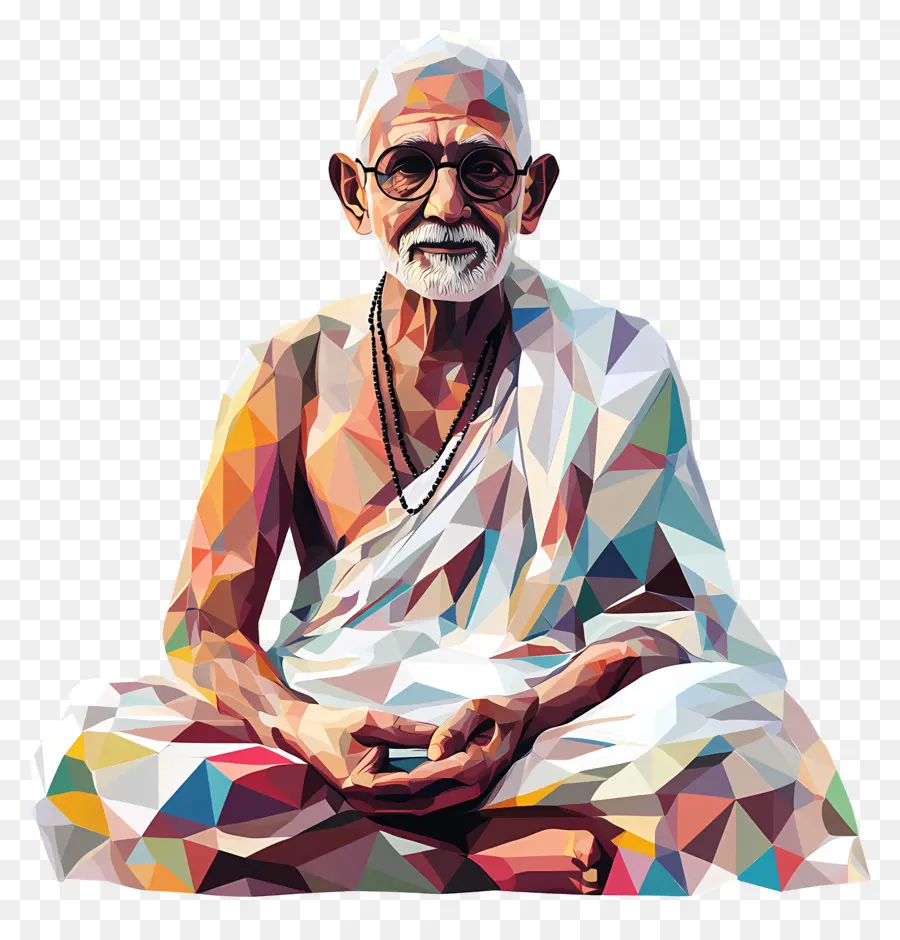 Gandhi，Homme âgé PNG