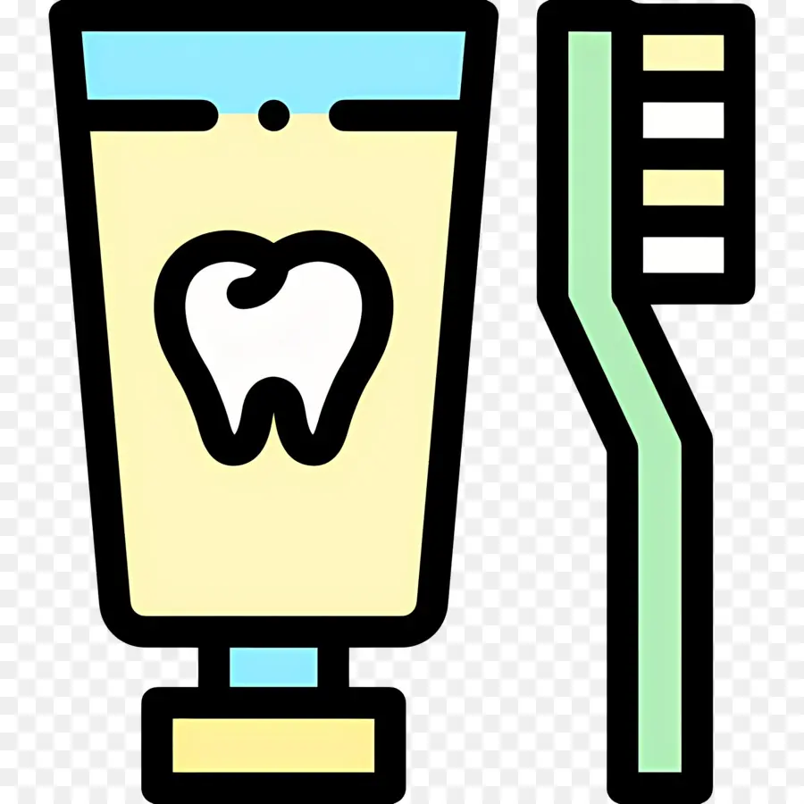 Dentifrice Pour Brosse à Dents，Brosse à Dents Et Dentifrice PNG