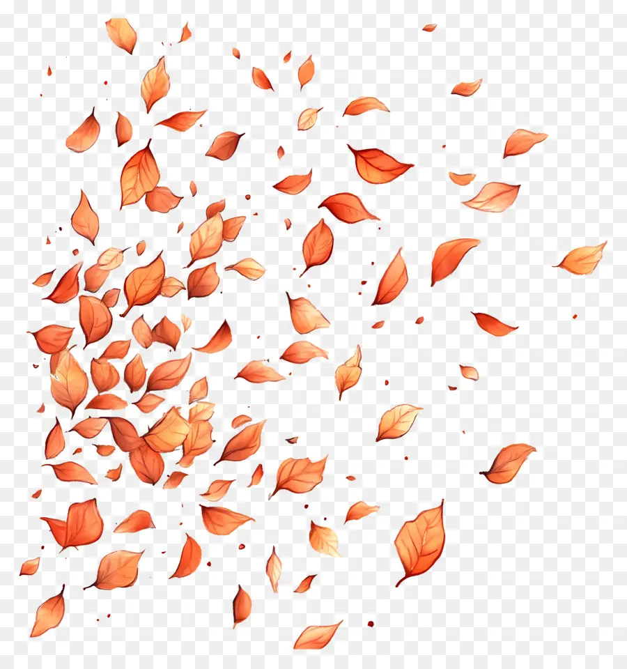 Feuilles Flottantes，Feuilles Qui Tombent PNG