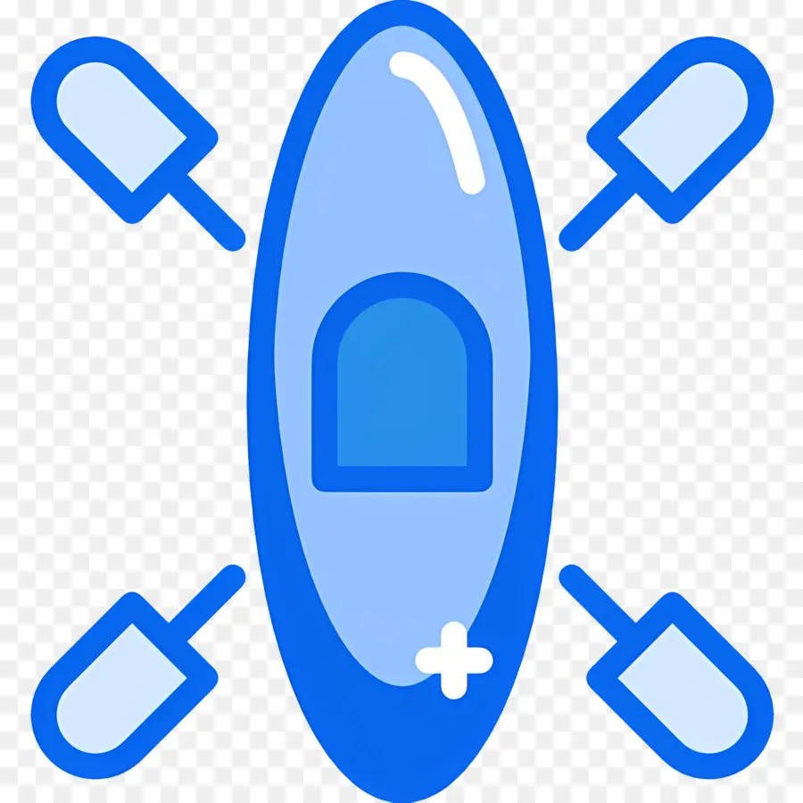 Rafting，Kayak Bleu PNG