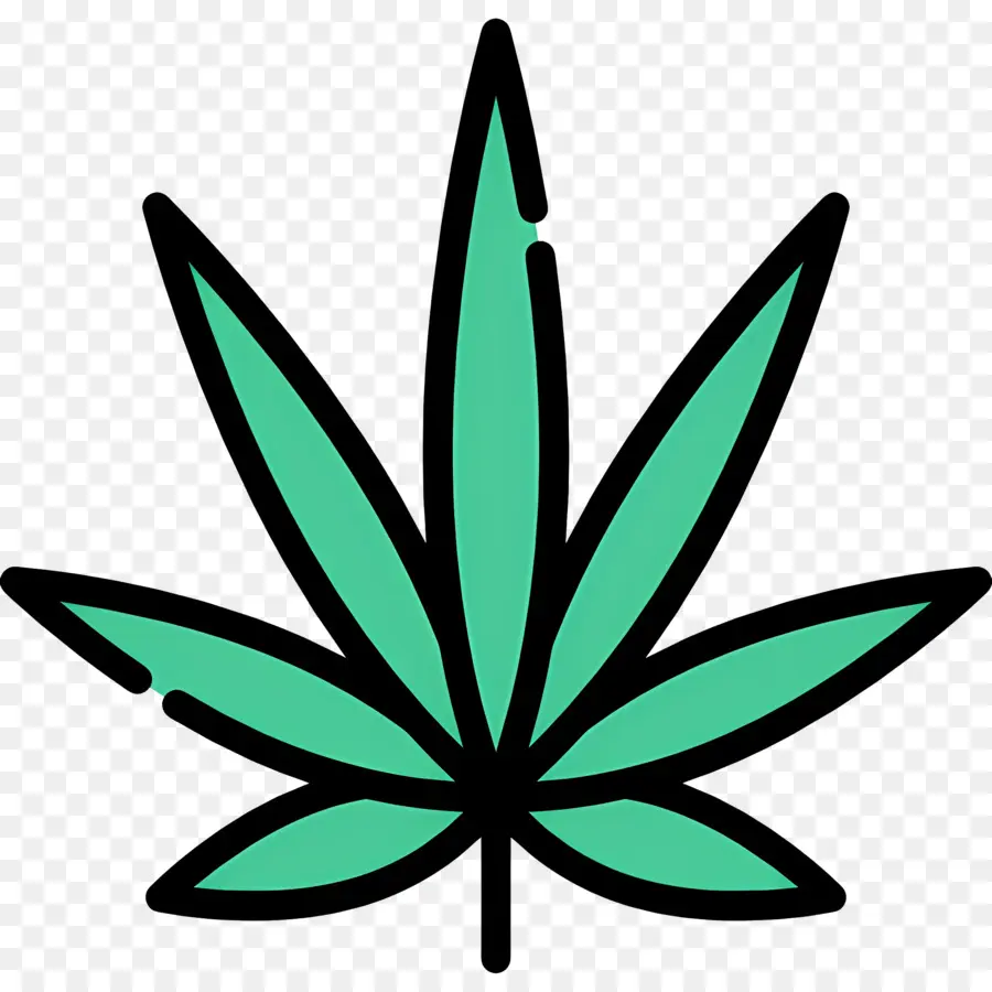 Feuille De Cannabis，Feuille Verte PNG