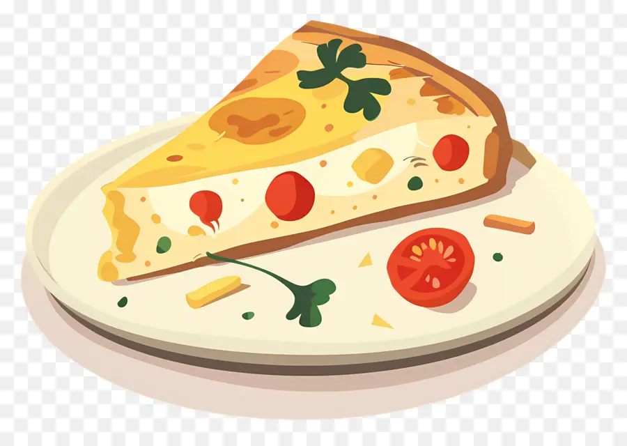 Omelette Espagnole，Pizza PNG