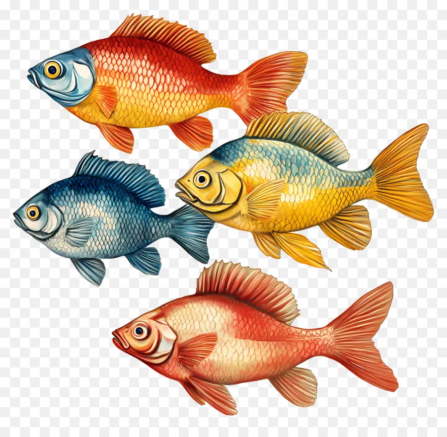 Groupe De Poissons，Poisson PNG