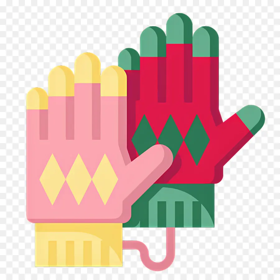 Gants，Gants Colorés PNG