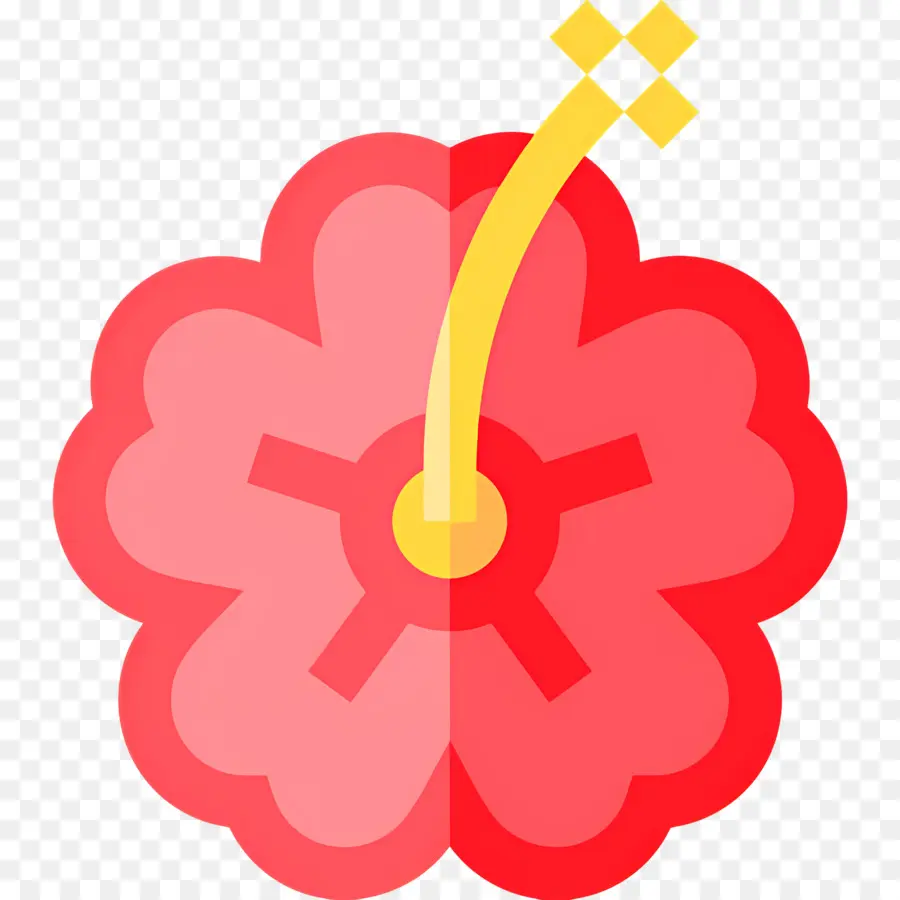 Fleur Tropicale，Illustration De Fleur Rouge PNG