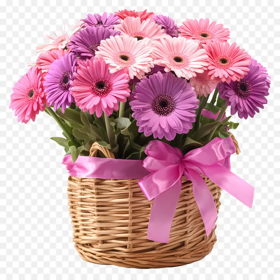 Panier De Fleurs D'anniversaire，Panier De Fleurs PNG