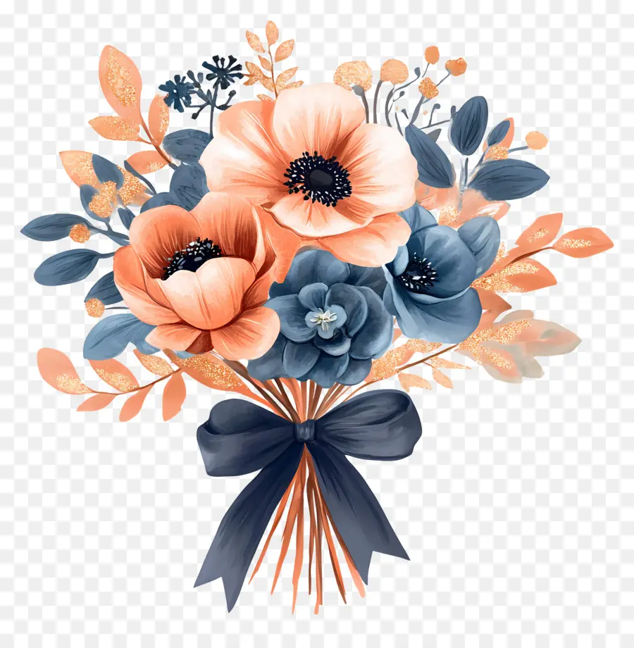 Fleurs D'anniversaire，Bouquet Fleuri PNG