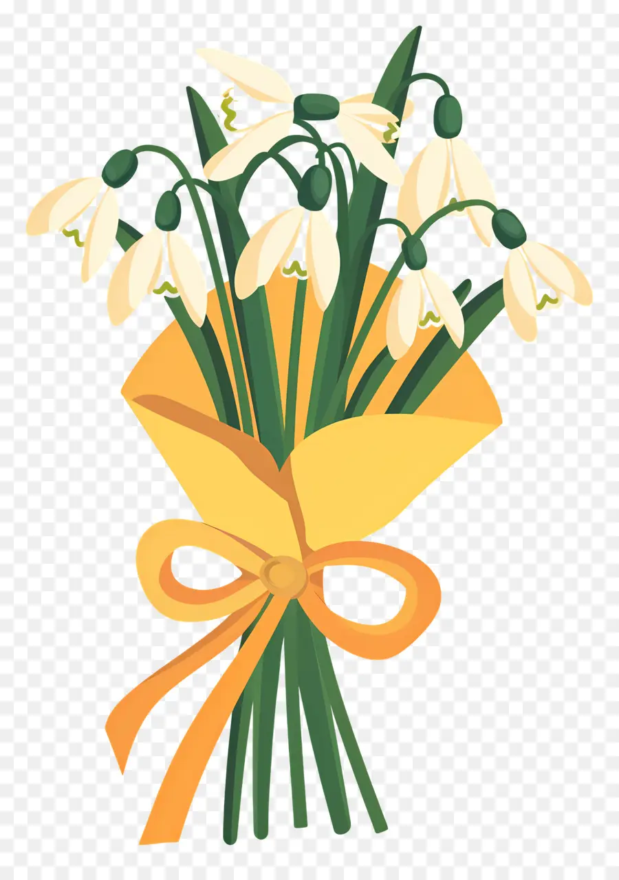 Bouquet De Perce Neige，Bouquet De Fleurs PNG