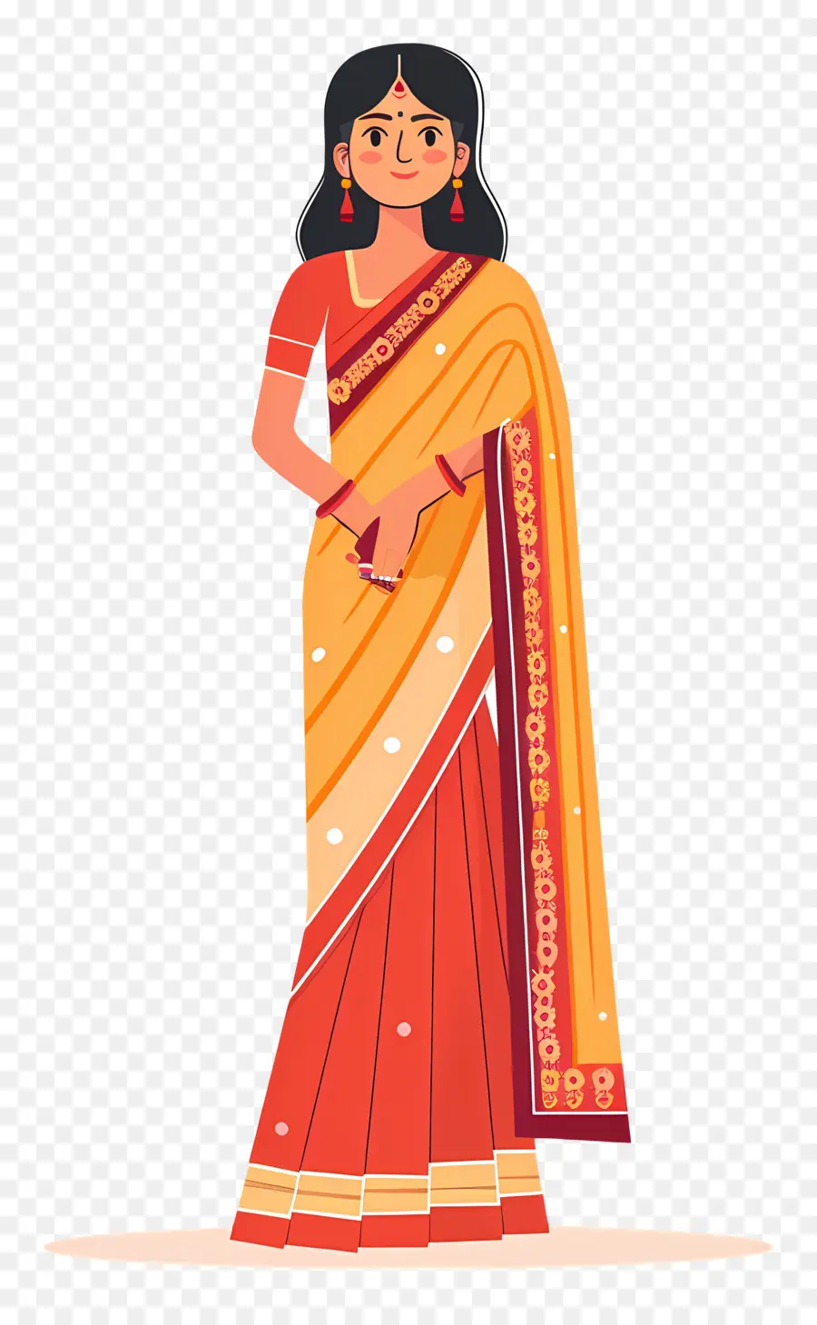 Sari Indien，Femme En Sari PNG