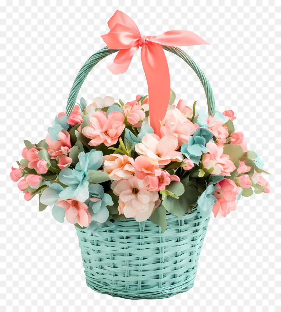 Panier De Fleurs D'anniversaire，Panier De Fleurs PNG