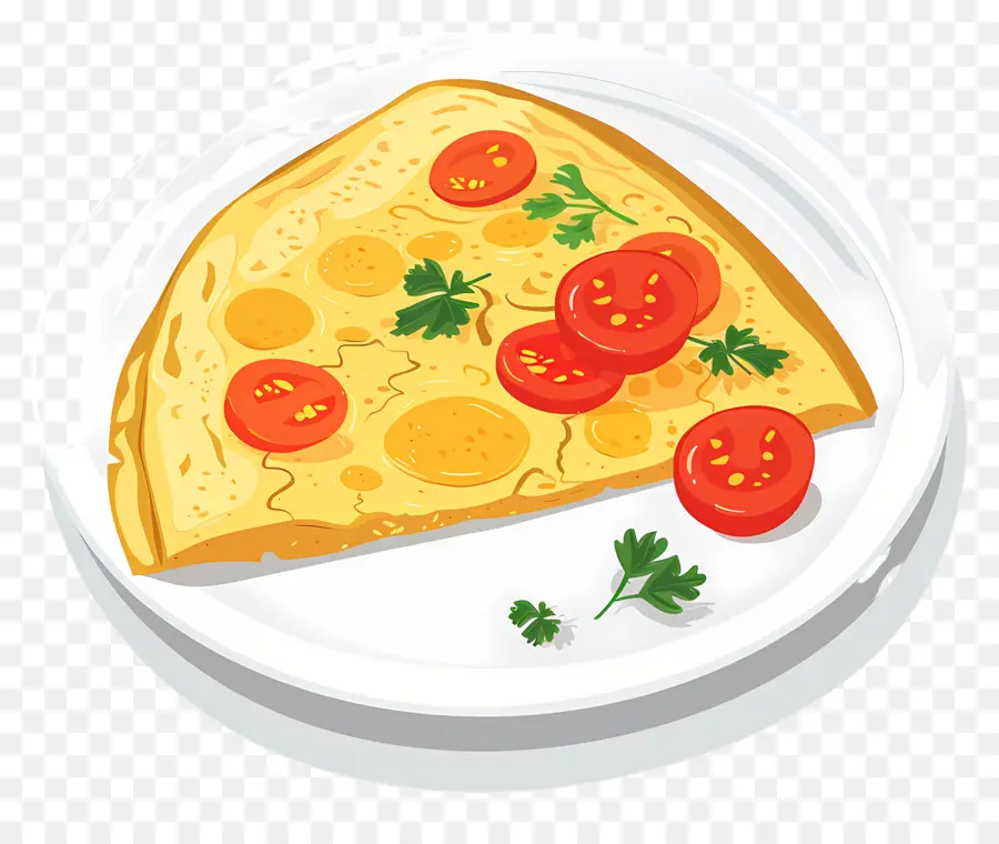 Omelette Espagnole，Pizza PNG